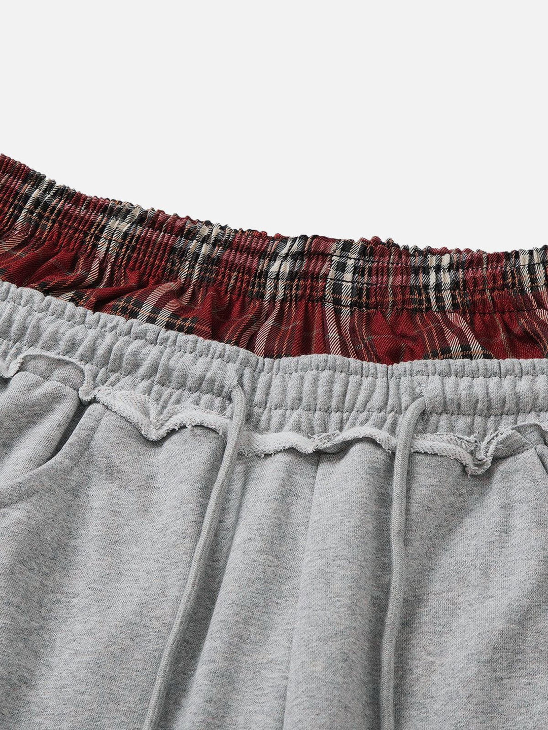 Layered Waist Baggy Sweatpants