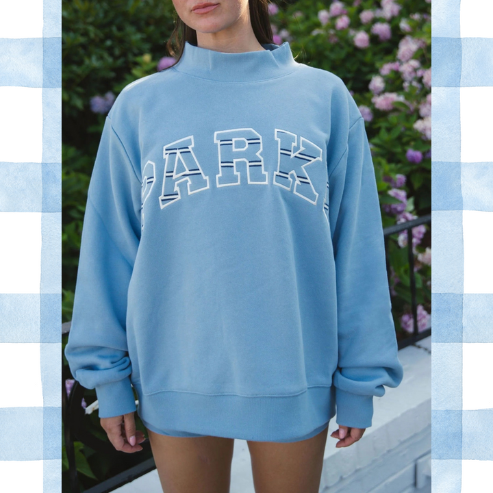 Varsity Crest Mockneck Sweatshirt