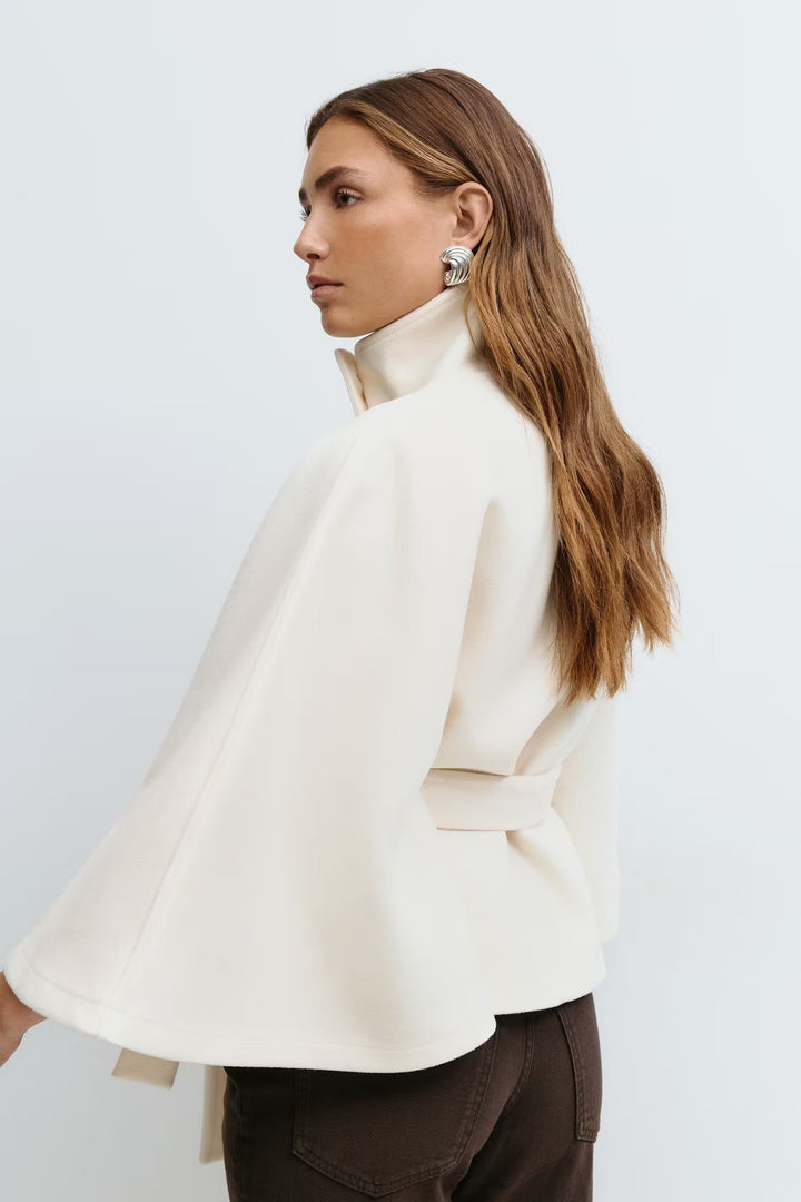 Regal Belted Cape Jacket