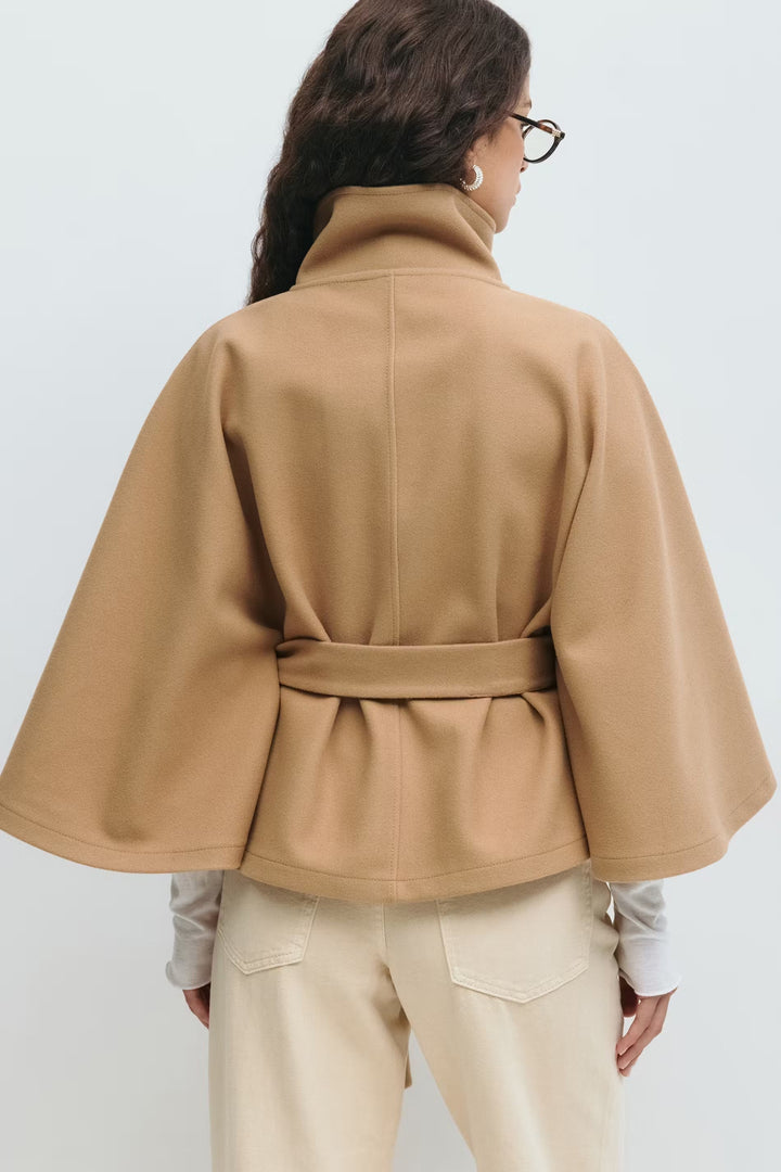 Regal Belted Cape Jacket
