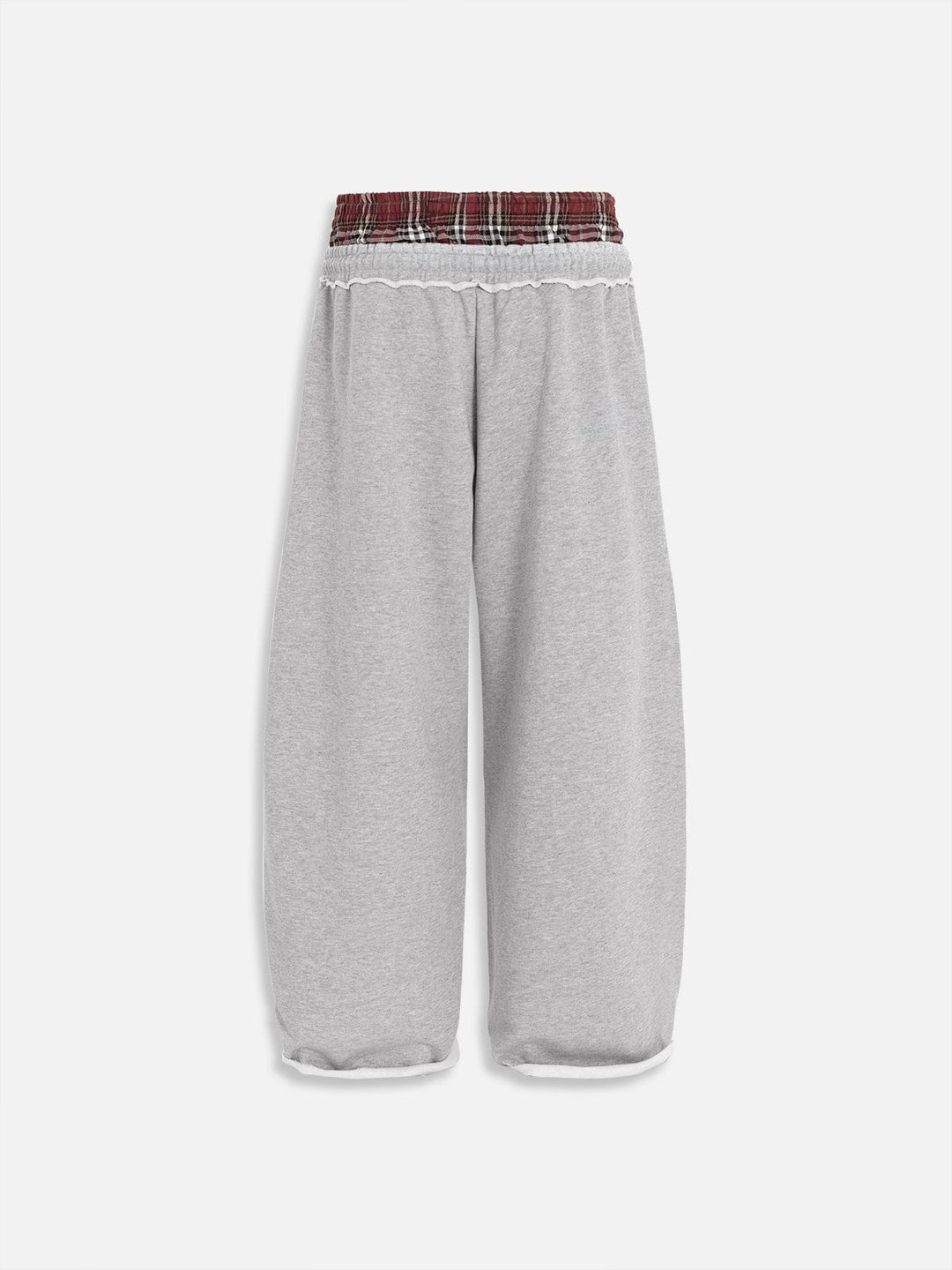 Layered Waist Baggy Sweatpants