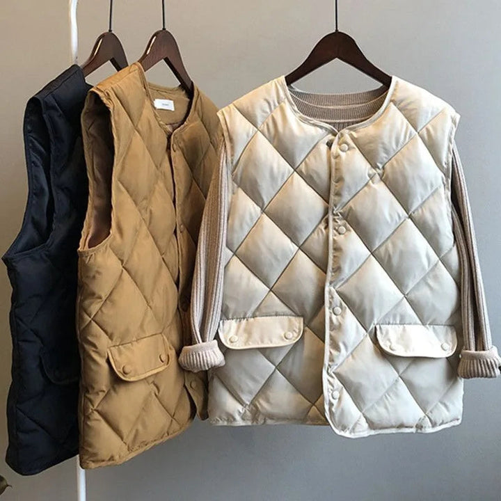Vienna Quilted Bomber Vest