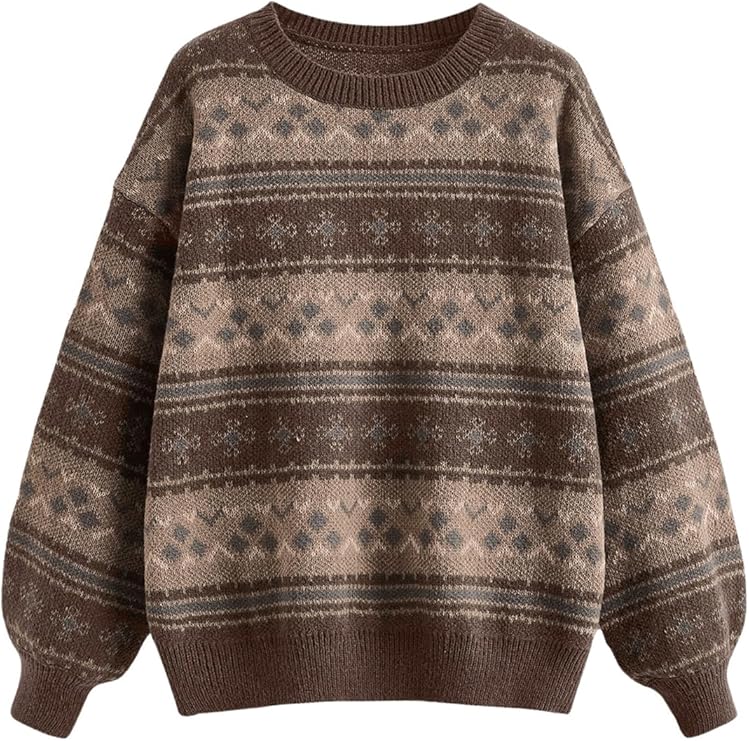 Vintage Nordic Knit Sweater