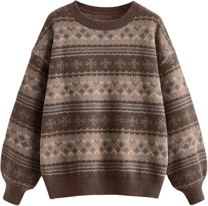 Vintage Nordic Knit Sweater