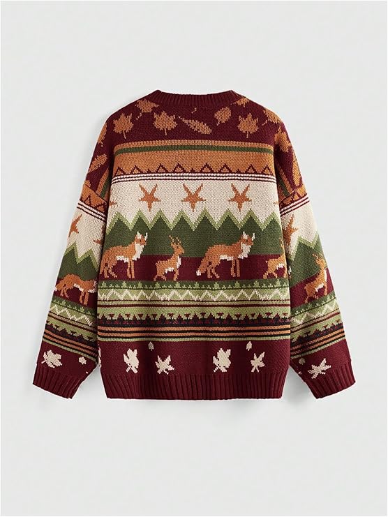 Vintage Nordic Knit Sweater