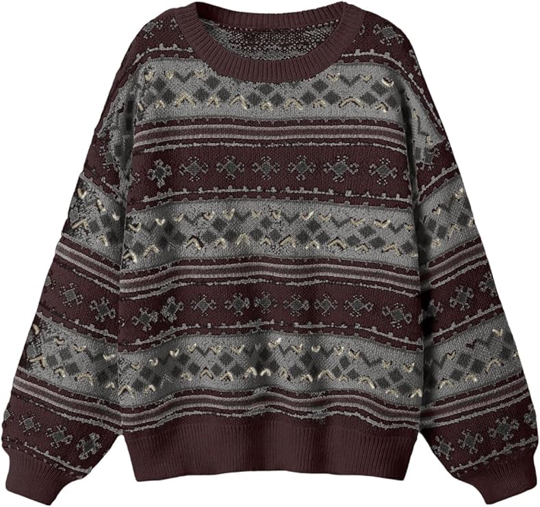 Vintage Nordic Knit Sweater