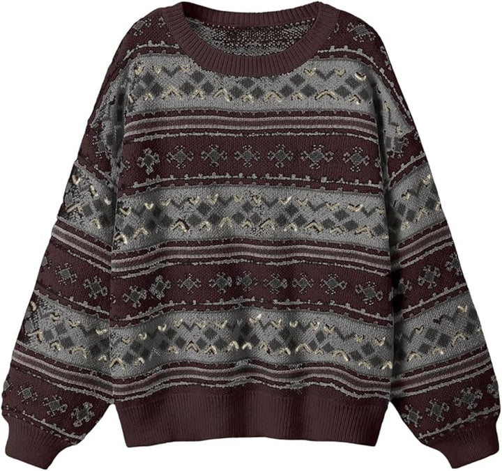 Vintage Nordic Knit Sweater