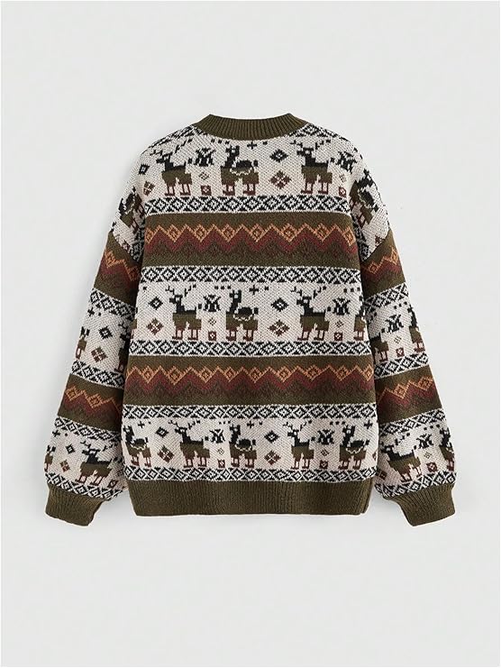Vintage Nordic Knit Sweater