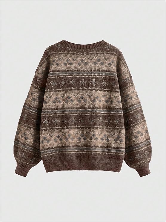 Vintage Nordic Knit Sweater