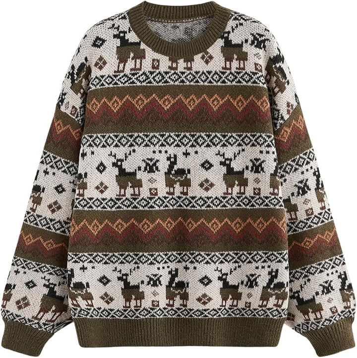 Vintage Nordic Knit Sweater