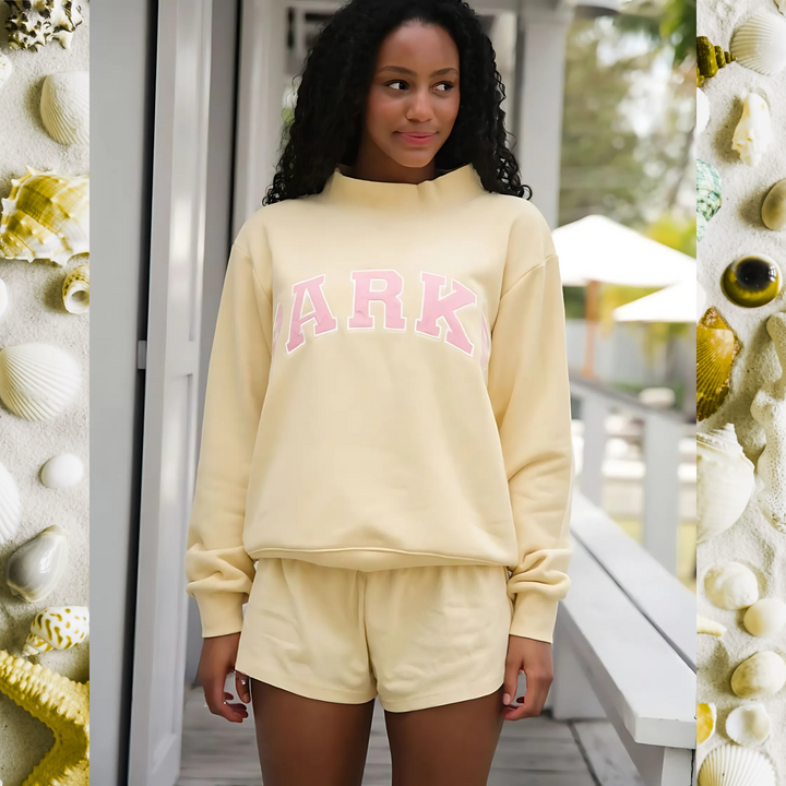 Varsity Crest Mockneck Sweatshirt