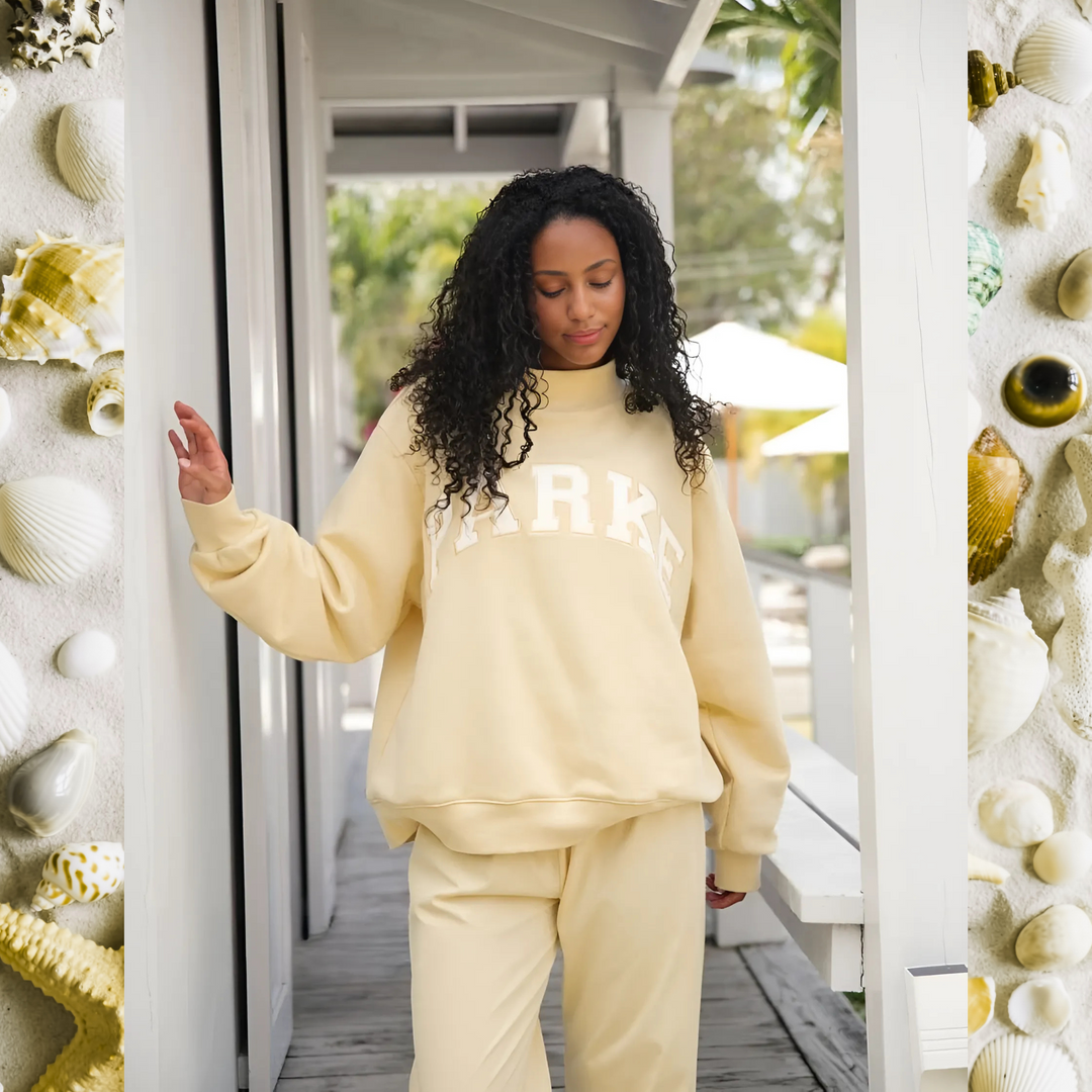 Varsity Crest Mockneck Sweatshirt
