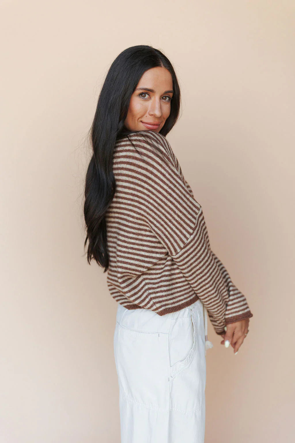 Eden Pinstripe Cardigan