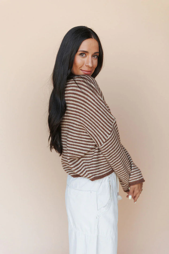 Eden Pinstripe Cardigan