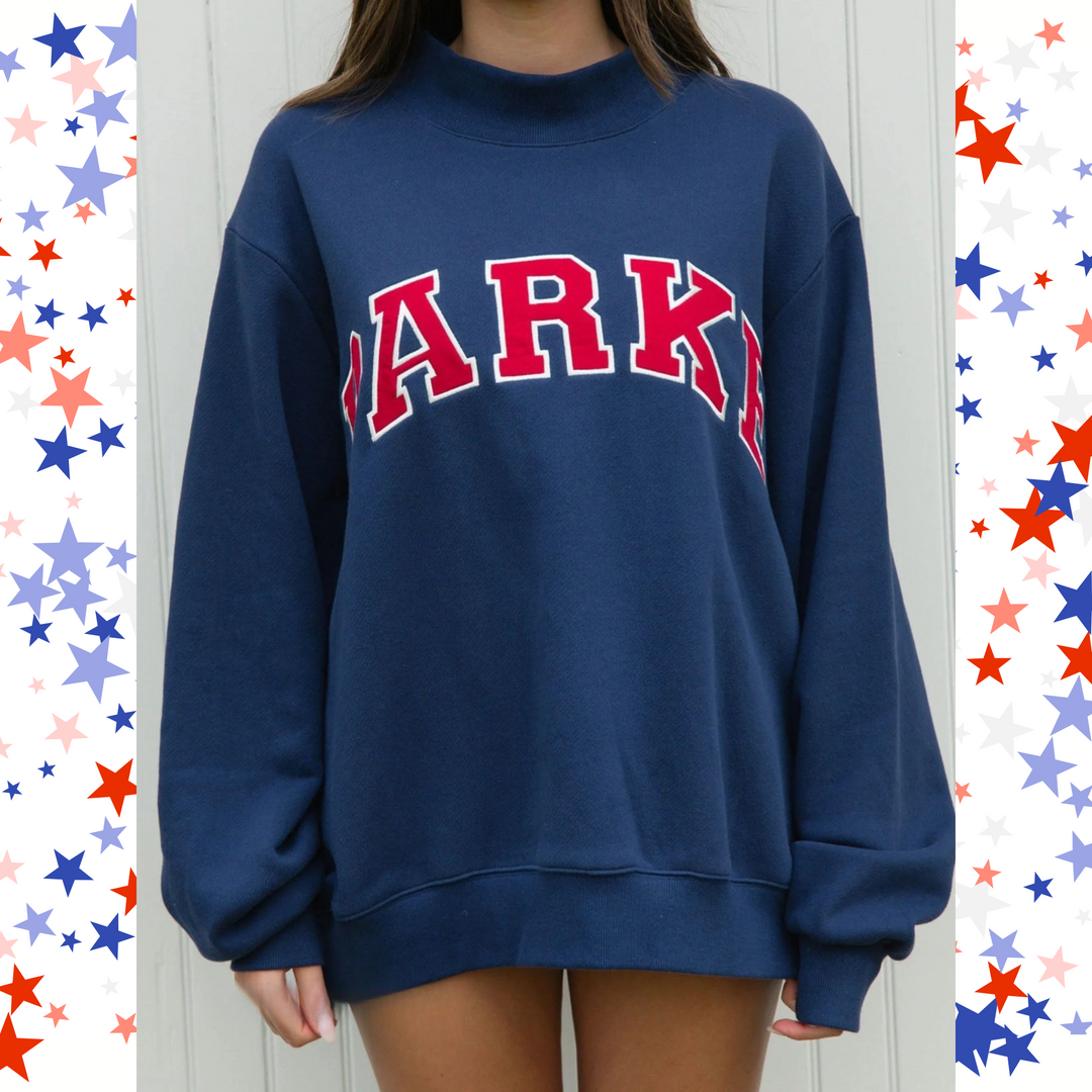 Varsity Crest Mockneck Sweatshirt
