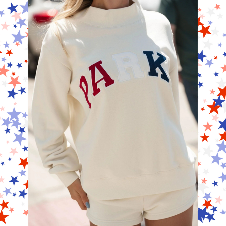 Varsity Crest Mockneck Sweatshirt