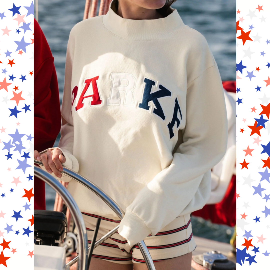 Varsity Crest Mockneck Sweatshirt