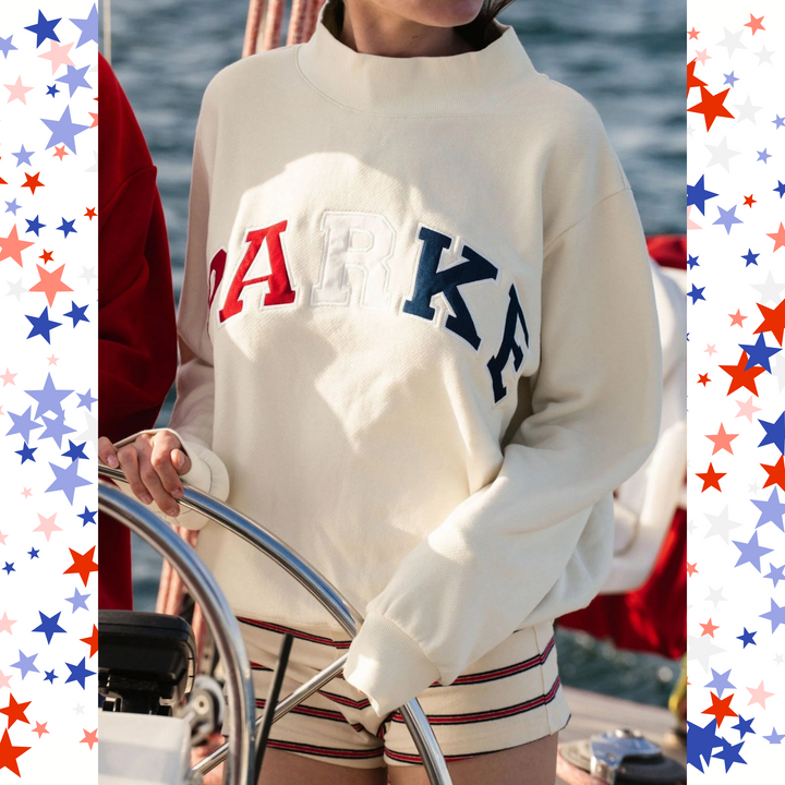 Varsity Crest Mockneck Sweatshirt