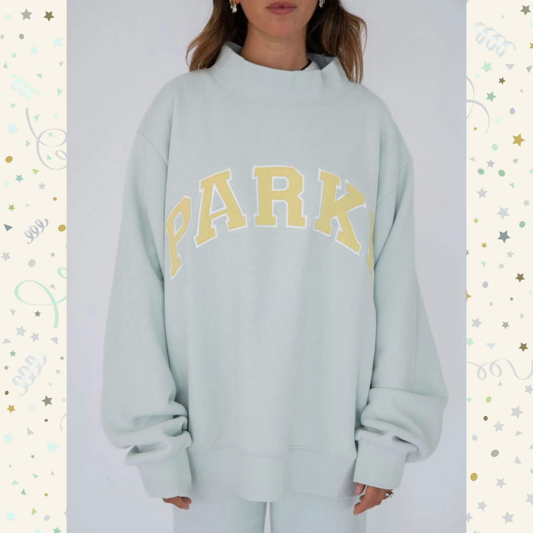Varsity Crest Mockneck Sweatshirt