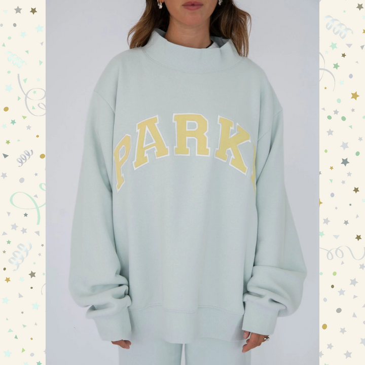 Varsity Crest Mockneck Sweatshirt