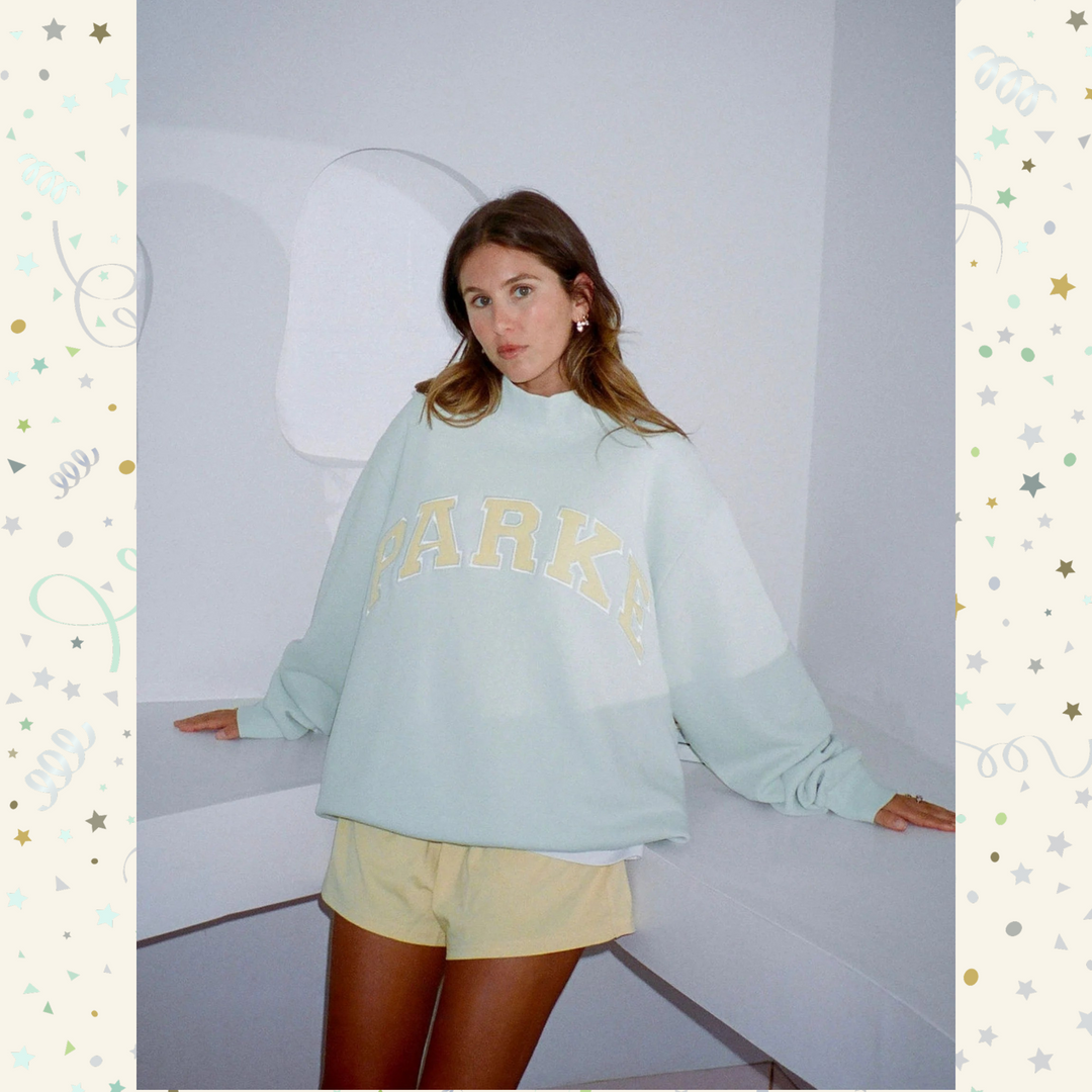 Varsity Crest Mockneck Sweatshirt