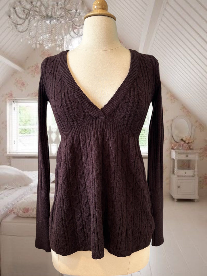 Scarlet Cable Knit Sweater