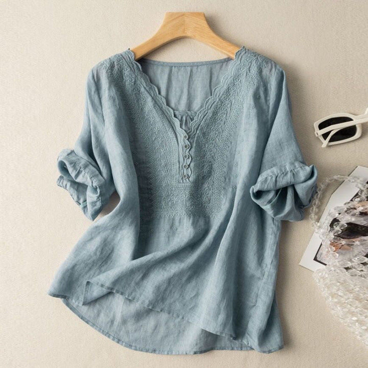 NOA LINEN BLOUSE
