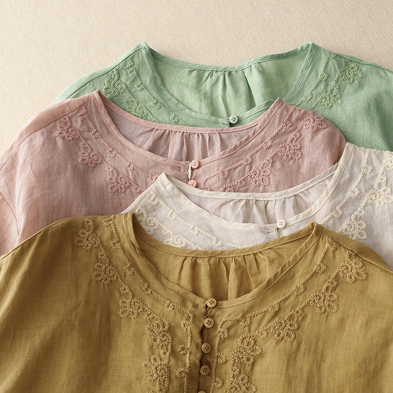 ALLISON LINEN BLOUSE