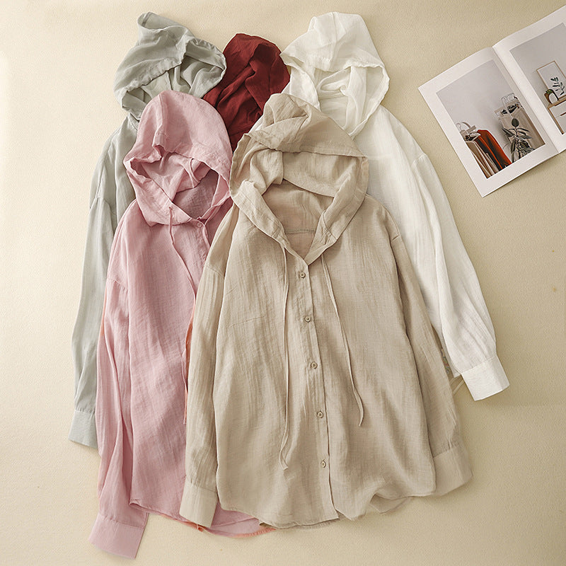 ADELE LINEN HOODIE