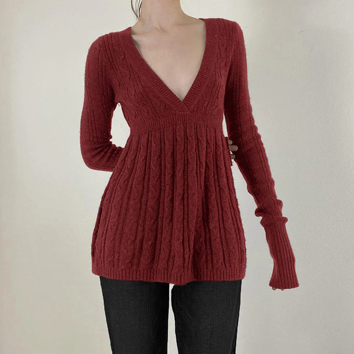 Scarlet Cable Knit Sweater