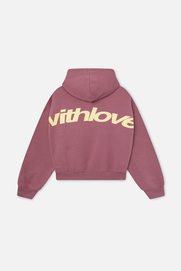WithLove Burgundy Hoodie