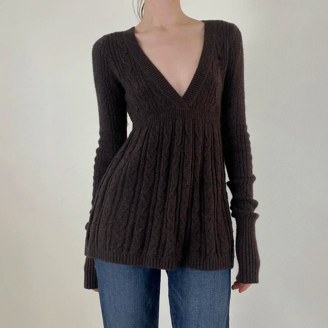 Scarlet Cable Knit Sweater