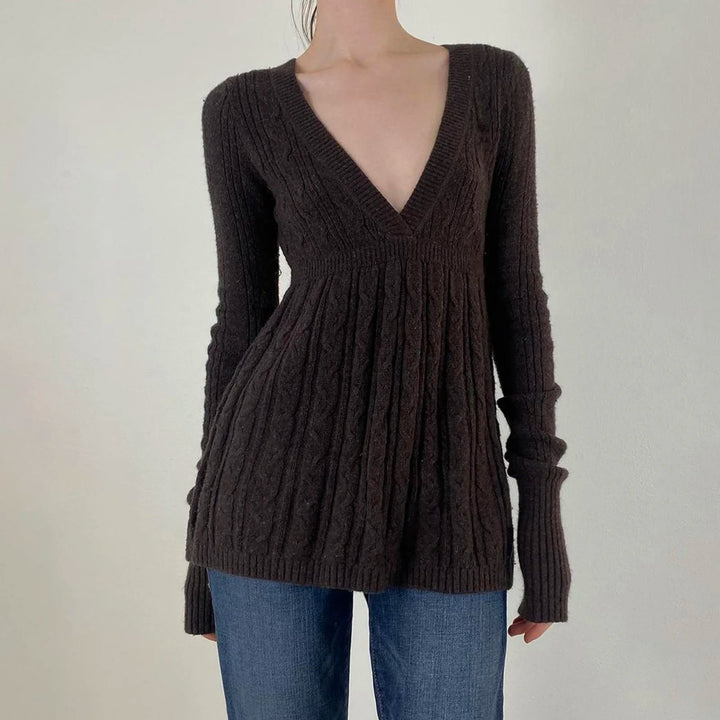 Scarlet Cable Knit Sweater