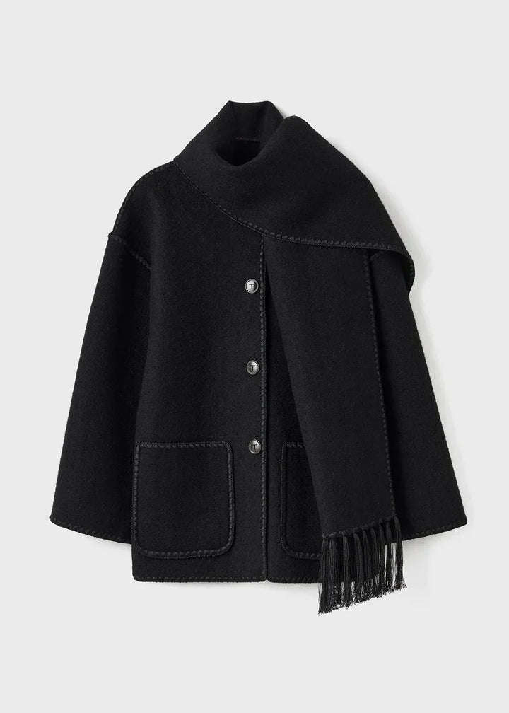 SilkLuxe Scarf Jacket