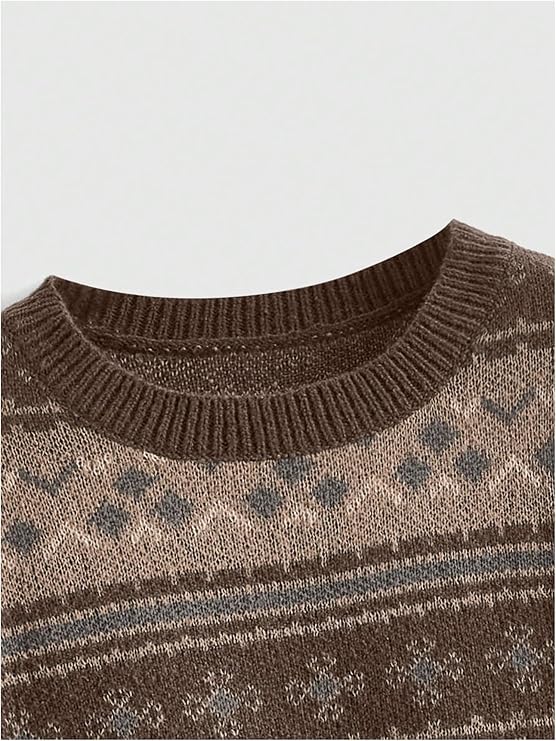 Vintage Nordic Knit Sweater